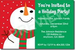 snowmanchristmaspartyinvitation