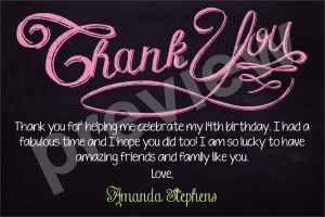 Personalized Thank You Card