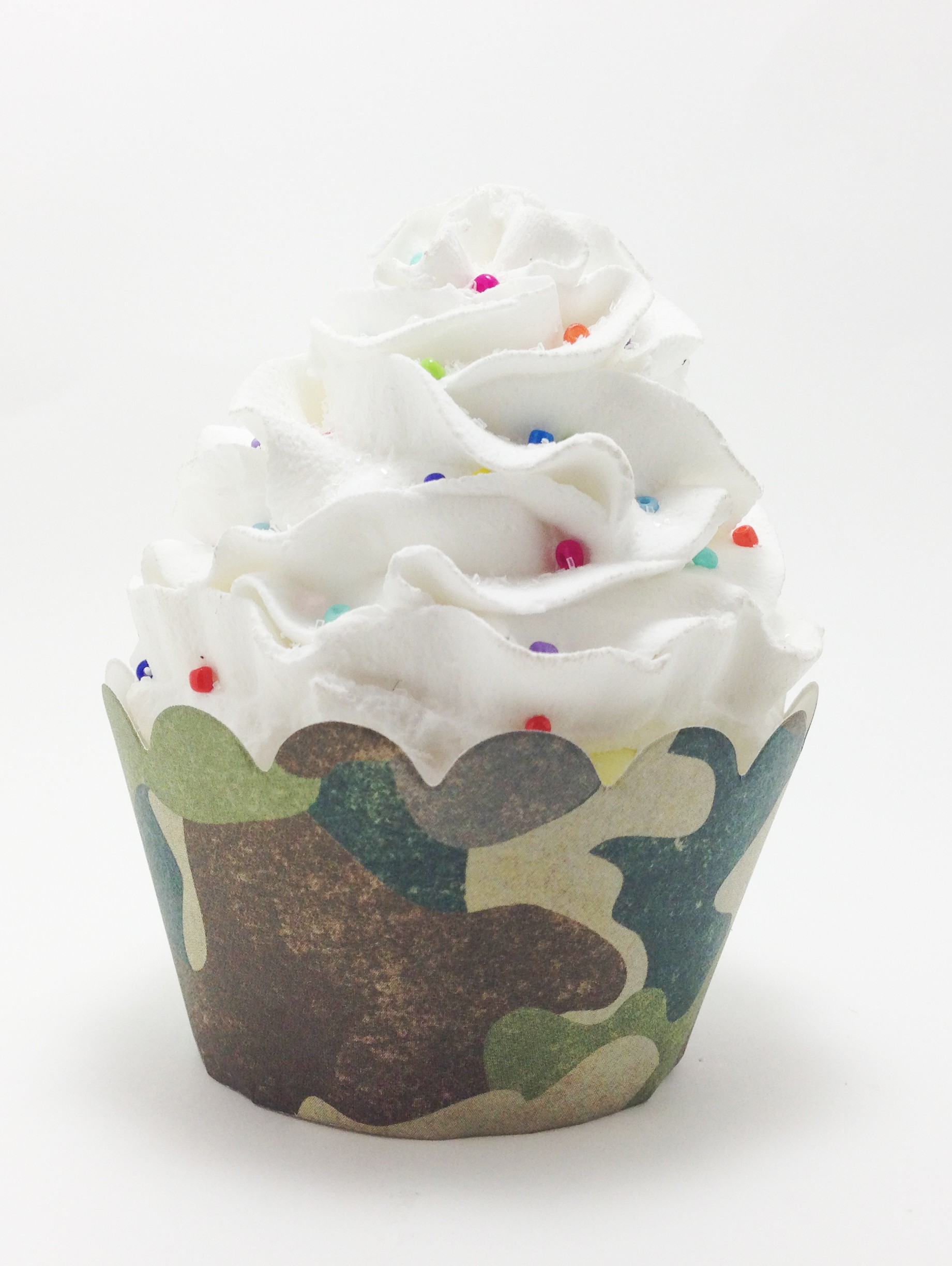 Army Military Camouflage Cupcake Wrappers