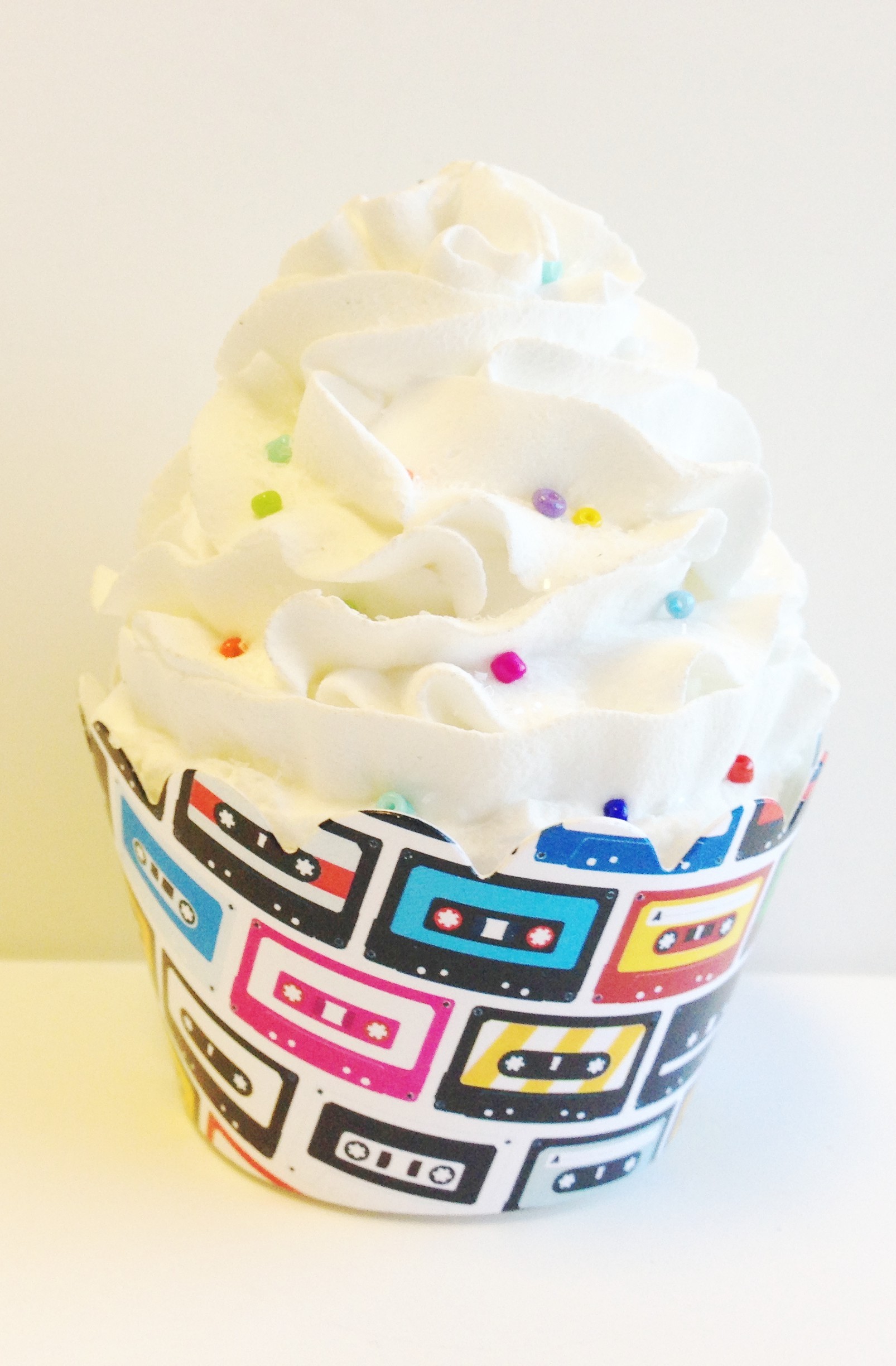 Cassette Tape 80s Theme Party Cupcake Wrappers