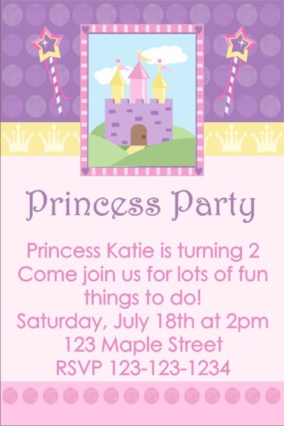 Princess Party Invitation