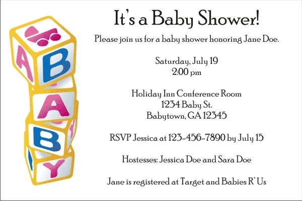 Baby Blocks Baby Shower