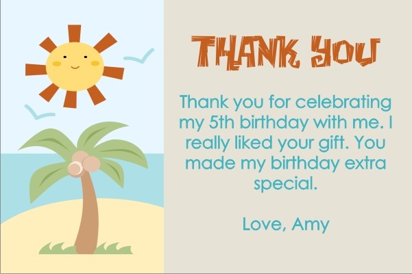 Beach Thank You Cards 2