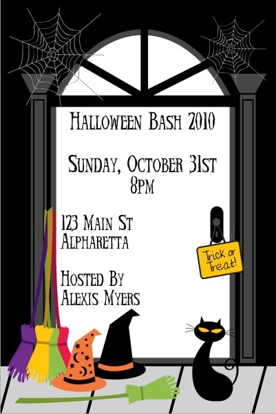 Trick or Treat Halloween Party Invitation