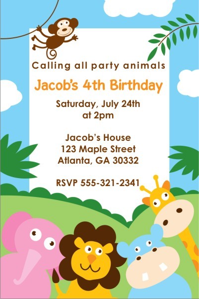 Party Animals Invitation