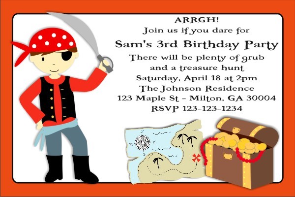 Pirate Invitation 2