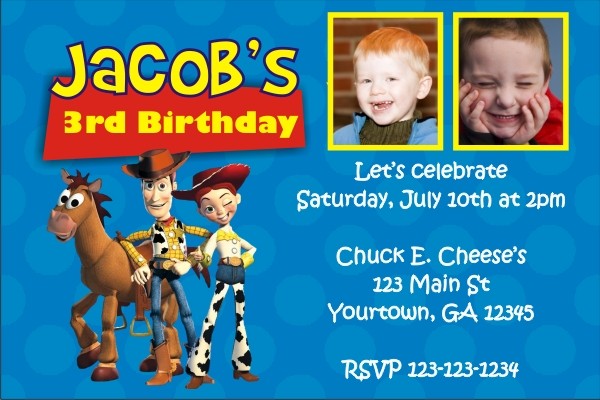 Toy Story Invitation (Jessie and Woody) with Optional Photos