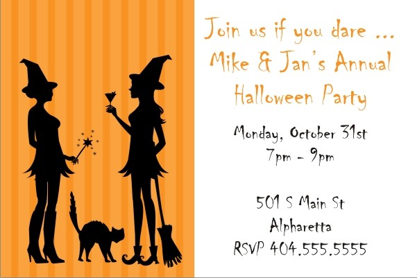Witch Fun Halloween Party Invitation