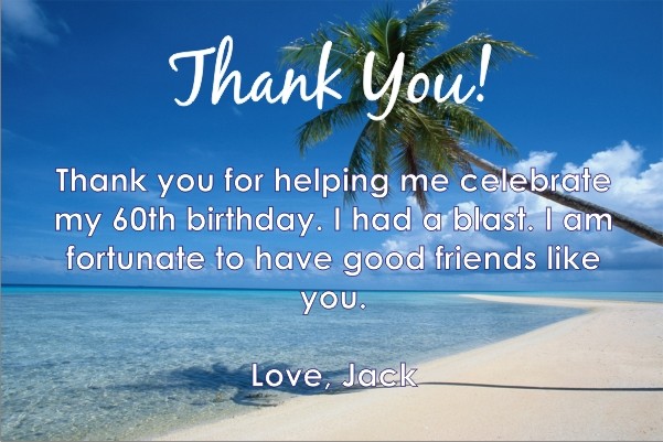 Beach Thank You Cards