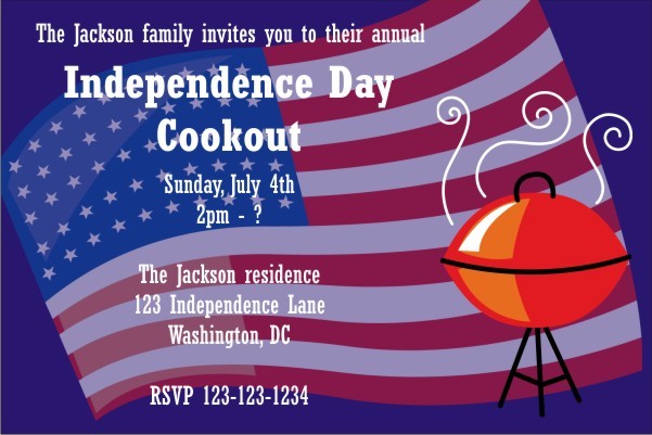 Fourth of July 4th Independence Day Invitation 3