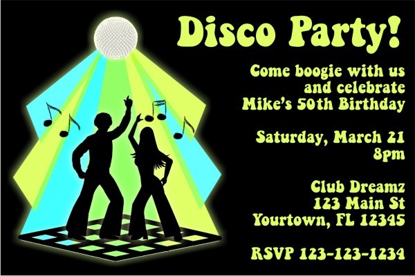 Disco Invitation