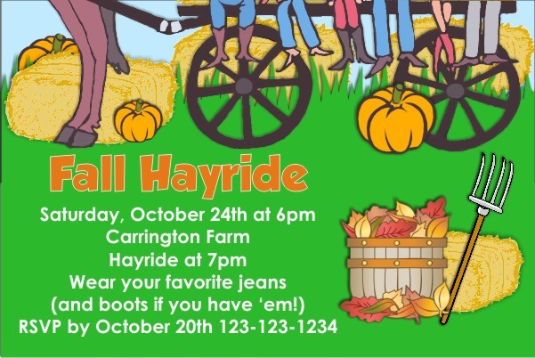 Free Printable Hayride Invitations Templates Printable Download