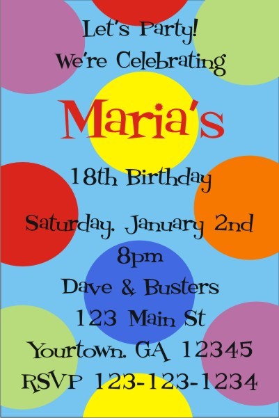 Big Dots Invitation