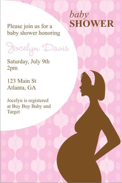 Mod Momma Baby Shower Invitation - Pink