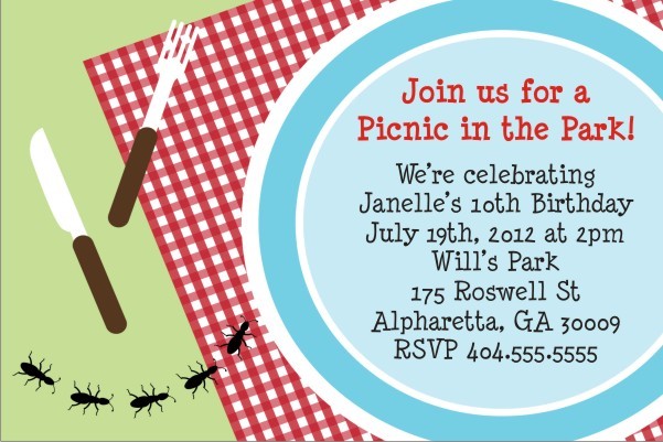 Picnic Invitation - Ant March