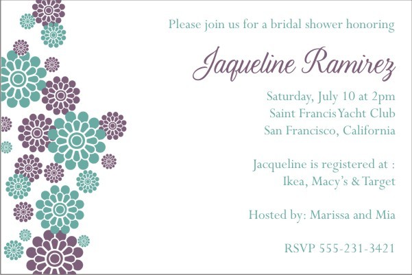 Modern Flowers Invitation - Bridal Shower