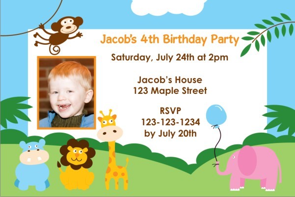 Party Animals Invitation 2 - Photo