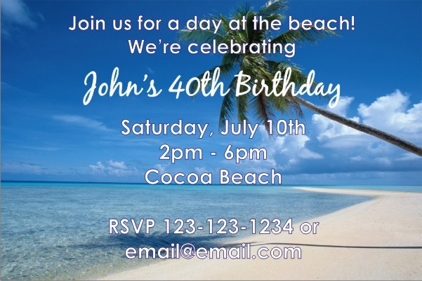 Beach Invitation