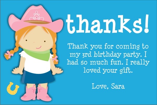 Cowgirl Thank You Cards (Select a Cowgirl)