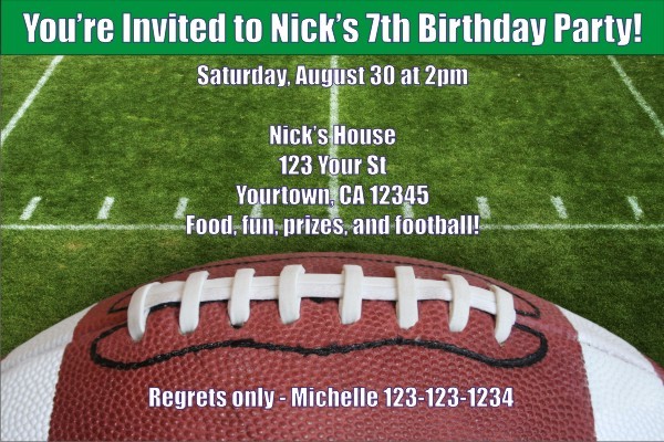 Football Invitations