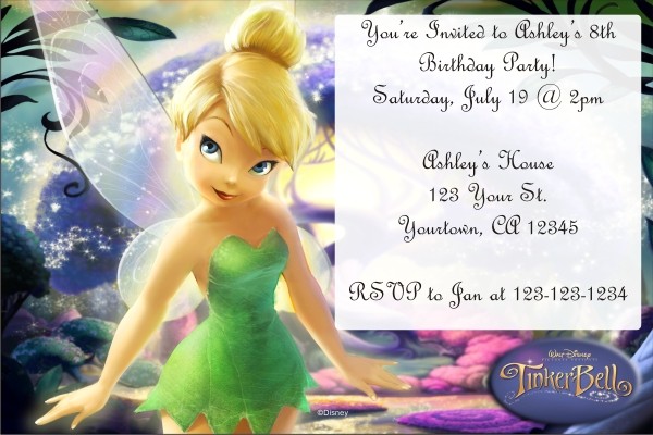 Tinkerbell Invitation