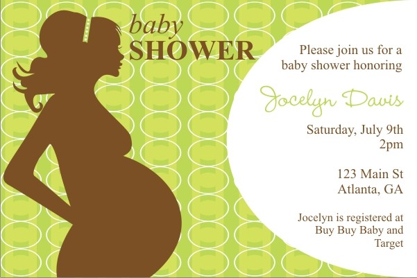 Mod Momma Baby Shower Invitation - Green