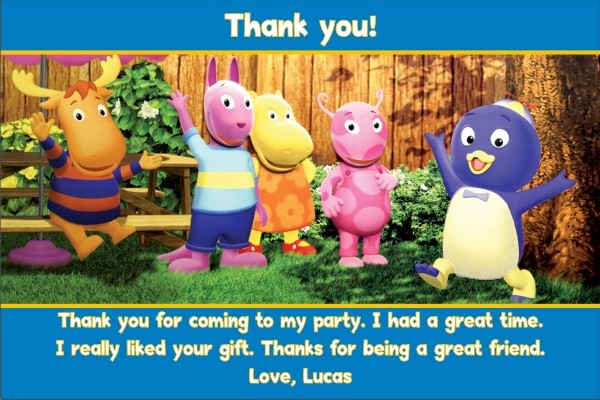 Backyardigans Thank You Cards