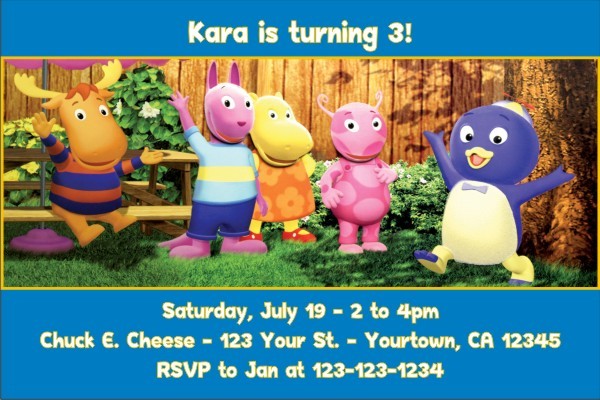 Backyardigans Invitations 2