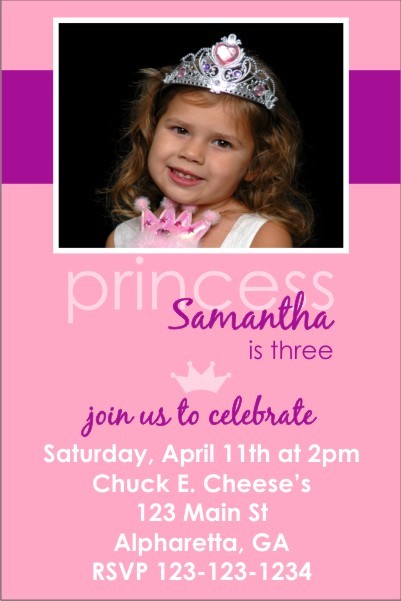 Princess Photo Invitation 4