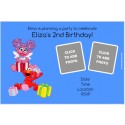 *Elmo or Abby Cadabby Photo Invitation - ALL COLORS