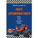 Blaze and the Monster Machines Party Invitation