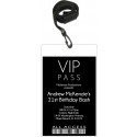 Sleek VIP Pass Invitation with Lanyard - Editable Background Color