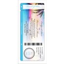 Beach Paradise Destination Wedding Boarding Pass Invitation