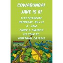 Teenage Mutant Ninja Turtles Invitation  - TMNT Turtle Power