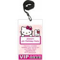 Hello Kitty VIP Pass Invitation with Lanyard