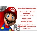 Super Mario Invitations