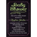 Baby Shower Chalkboard Style Invitation - Custom Colors