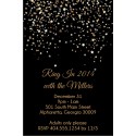 Star Confetti Christmas Holiday New Years Eve Party Invitation