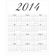 2014 free printable calendar