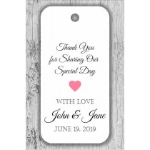 Thank You Custom Personalized Gift Party Favor Tags - for Wedding