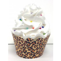 leopard print cupcake wrappers