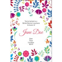 Spring Floral Personalized Invitation Template 
