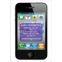 iPhone Alert Birthday Party Invitation