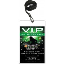 VIP Pass dance party birthday party invitation nightclub