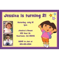 Dora the Explorer Photo Invitations 2