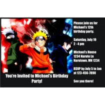 Naruto Invitations