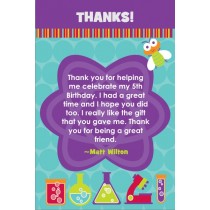 Monster Science Thank You Card - Atom