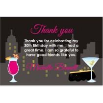 Girls Night Out - Bachelorette Party Thank You Card