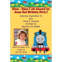 Thomas the Tank Engine (Train) Photo Invitations 2