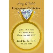 Diamond Ring Engagement Party or Bridal Shower Invitation